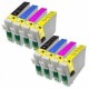 Compatible Cartuchos Epson Impresoras Expression Home XP212 Pack 8