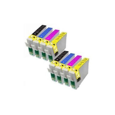 Compatible Cartuchos Epson Impresoras Expression Home XP212 Pack 8