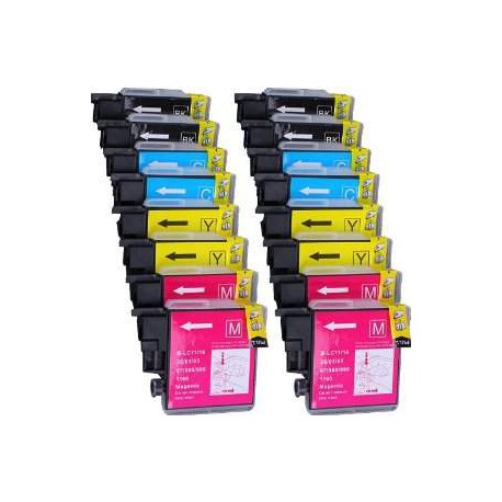 Compatible Cartucho Brother Impresora DCP185C Pack 32