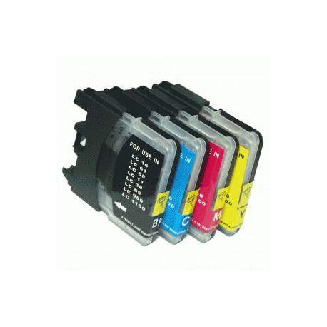 Compatible Cartucho Impresora Brother MFC 290C LC980XL PACK 12