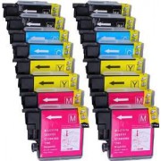 Compatible Cartucho Impresora Brother MFC6490CW LC980 Pack 24