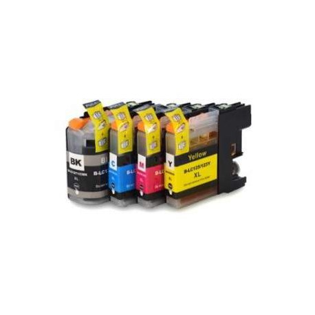Compatible Cartucho Impresora Brother MFCJ4710DW LC123XL Pack 4