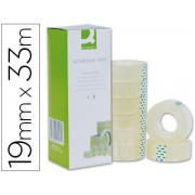 Cinta adhesiva Q-Connect 33 mt x 19 mm 8 UNIDADES