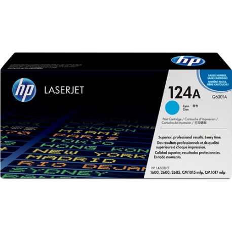 Toner HP Q6001A Cyan Original Alta Capacidad y Rendimiento