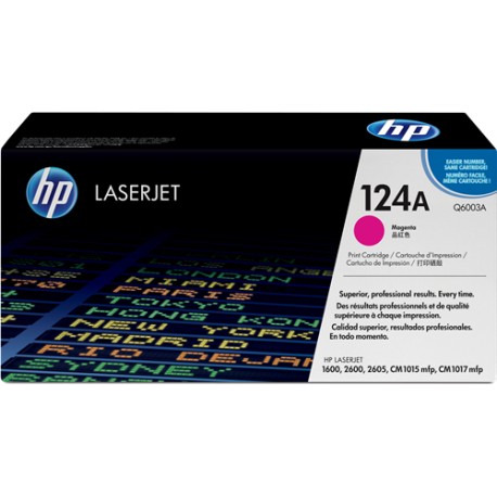 Toner HP Q6003A Magenta Original Alta Capacidad y Rendimiento