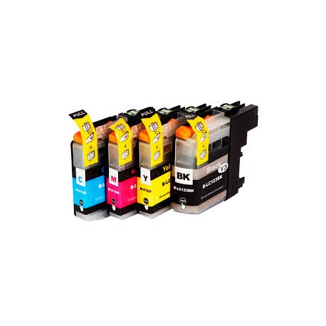 Compatible Cartucho Impresora Brother MFCJ470DW LC123 PACK 4