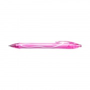 Bolígrafos Bic de gel retráctil punta media 0.7mm Rosa