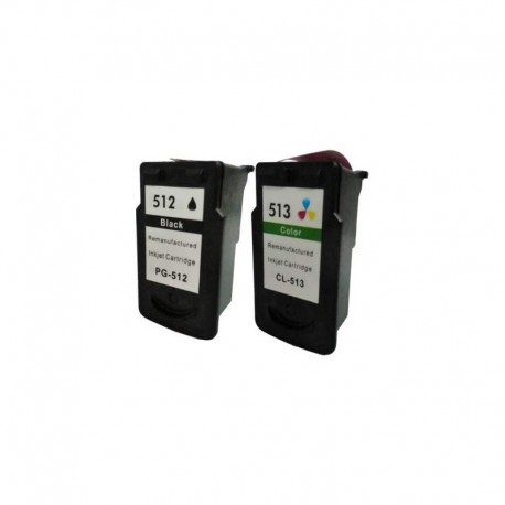 Compatible cartuchos Canon PG512/CL513 Pack 2