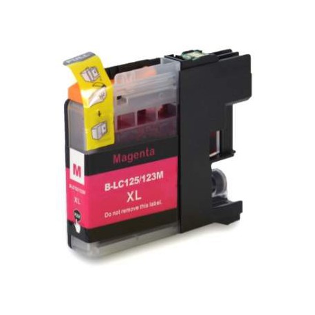 Compatible Cartucho Impresora Brother DCPJ4110DW LC125XL/127XL Magenta
