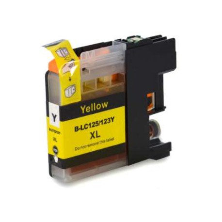 Compatible Cartucho Impresora Brother DCPJ152W LC123XL Amarillo