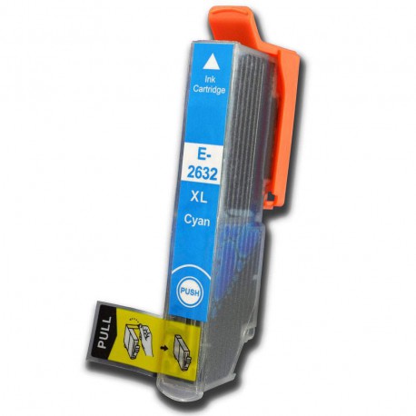Compatible Cartucho Epson Impresora Expression Premium XP615 Cian