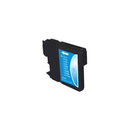 Compatible Cartucho Impresora Brother MFC670CDW LC980XL Cian